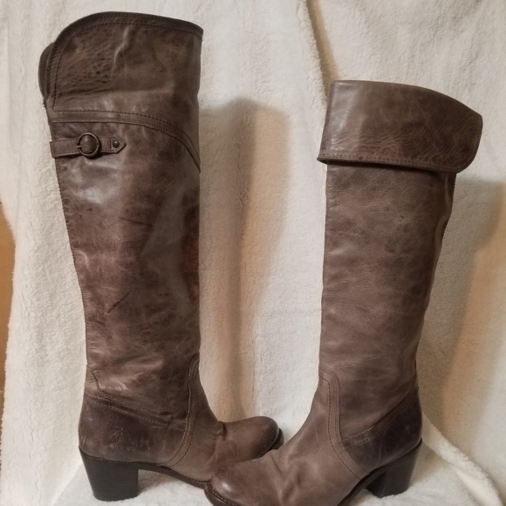 Authentic FRYE Jane Tall Foldover Riding Boots sz 7
